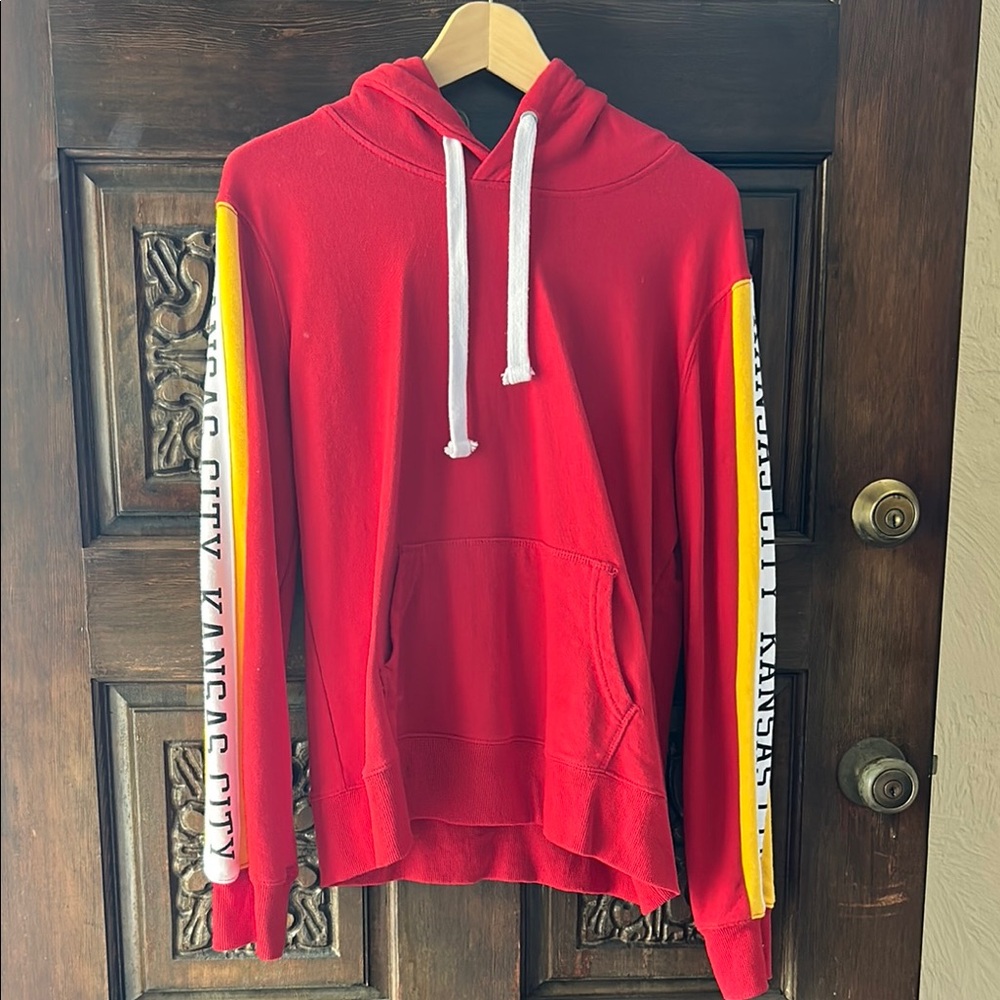 Love letters Chiefs Hoodie with Yellow and White Stripes